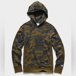 NWT $178 Todd Snyder x Champion USA Made Fatigue Green Camo Popover Hoodie